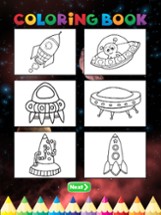 Spaceships Coloring Book - Activities for Kid Image