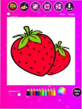 Fruit &amp; Vegetables Coloring Image