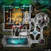 Rosebud Hollow Manor TTRPG Battlemap Image