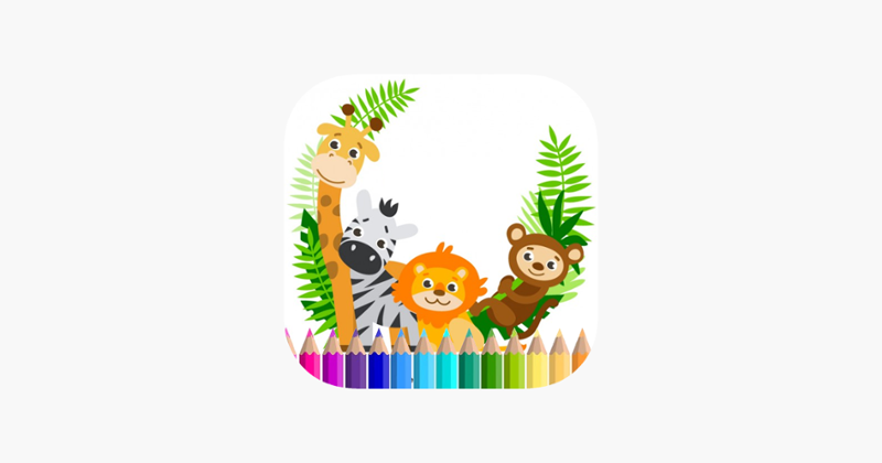 Funny Animal Coloring Paint Game For Kids Game Cover