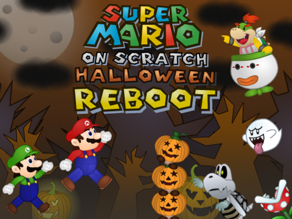 Super Mario on Scratch Halloween Reboot - HTML Port Game Cover