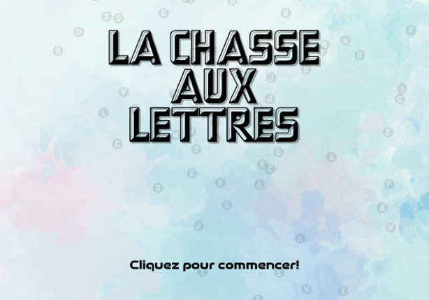 La Chasse aux Lettres Game Cover