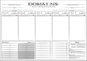 Domains Horror Roleplaying System Rulebook Image