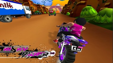 Risky Rider 3D - Motocross Dirt Bike Racing Game Image