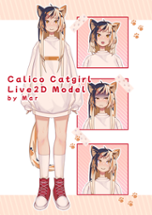 Calico Catgirl Live2D Model Image