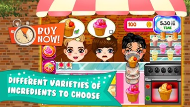 Cupcake Dessert Pastry Bakery Maker Dash - candy food cooking game! Image