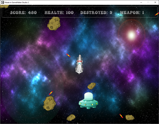 One Button Controlled  -  Asteroid - Accessible Game Game Cover