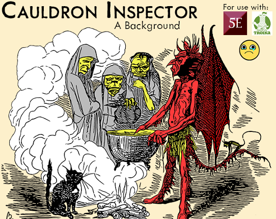Cauldron Inspector - Background for 5e & Troika! Game Cover