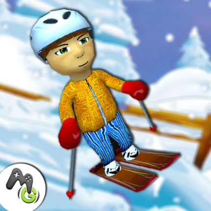 Crazy Snow Surfer SKI SAFARI Game Cover