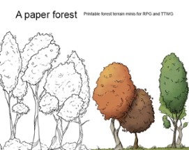 Paper Tree Minis for RPG or TTWG Image