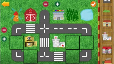 Cars City Builder - funny free educational shape matching game for kids, boys, toddlers and preschool Image