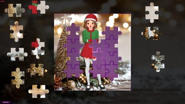 Anime Jigsaw Girls - Christmas Image