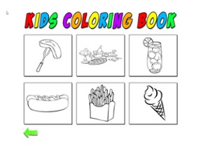 Kids Coloring Food Image