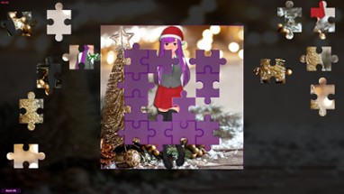 Anime Jigsaw Girls - Christmas Image