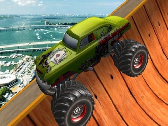 Monster Trucks Sky Stunts Game Cover