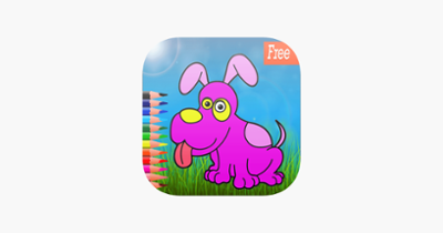 Dog art pad : Learn to paint and draw animal coloring pages printable for kids free Image