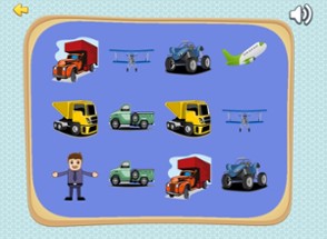 Fantasy AirPlanes And Truck Matching Cards Games for Kids Image