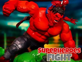 Superheroes Fight Image