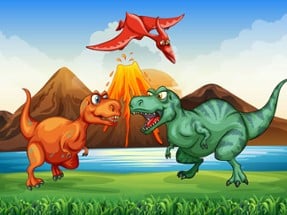 Colorful Dinosaurs Match 3 Image