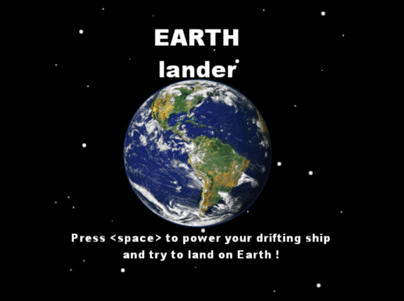 EARTH lander Game Cover