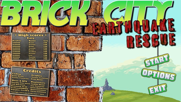 Brick City: Earthquake rescue Game Cover