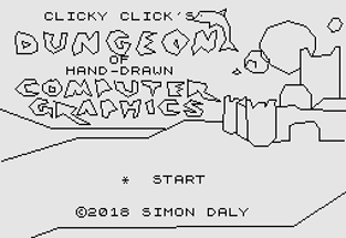 clicky clicks dungeon of hand drawn computer graphics Image