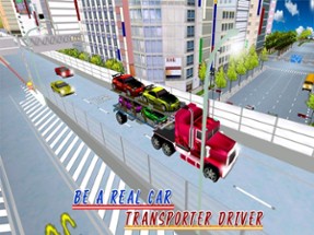 Heavy Transporter Truck: Sports Cars Image