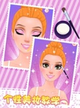 Pink Cut Crease Makeup Tutorial - Girls Salon Game Image