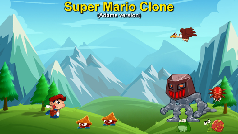 Super Mario Clone (Adams version) Game Cover