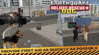 Earthquake Relief &amp; Rescue Simulator : Play the rescue sniffer dog to Help earthquake victims. Image