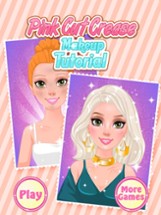 Pink Cut Crease Makeup Tutorial - Girls Salon Game Image