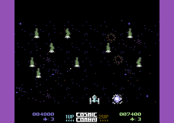 Cosmic Combat Deluxe [Commodore 64] Game Cover