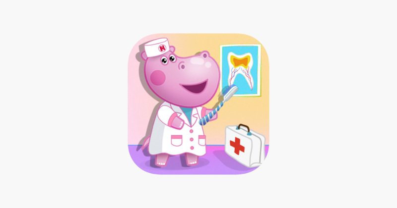 Dentist Hippo: Teeth care Game Cover