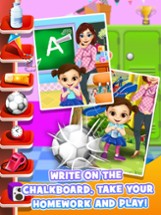 First Day of School - Baby Salon Make Up Story &amp; Makeover Spa Kids Games! Image