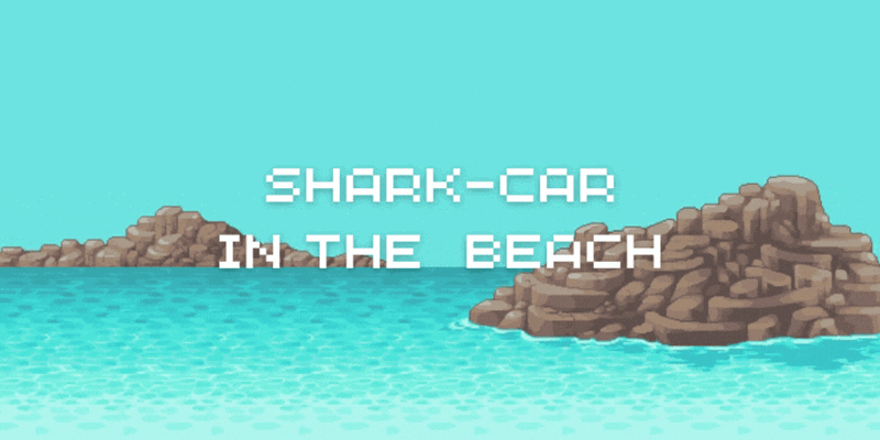 Shark-Car In The Beach Game Cover