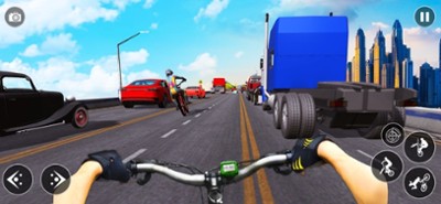 Crazy Traffic Bicycle Rider Image