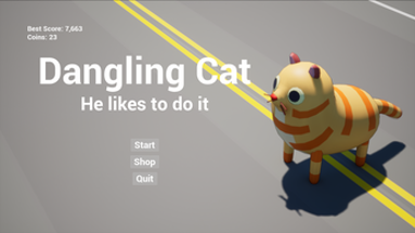 Dangling Cat Image