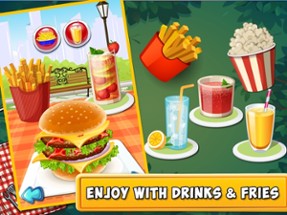 Burger Maker-Free Fast Food Cooking and Restaurant Manager Game for Kids,Boys &amp; Girls Image