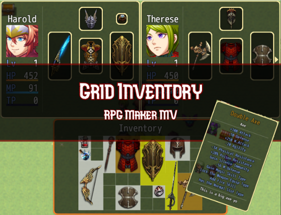 Grid Inventory for RPG Maker MV Game Cover