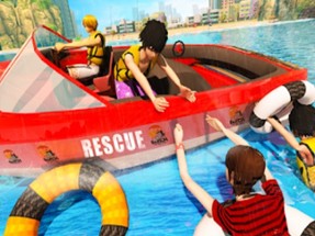 Beach Rescue Emergency Boat Image