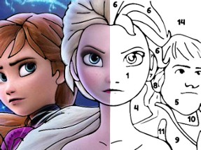 Color By Number With Frozen II Image