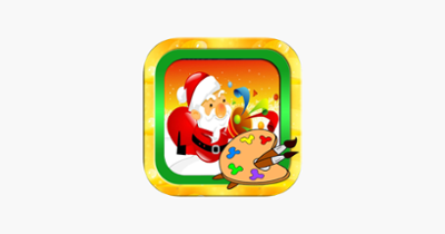 Santa claus markers and Christmas coloring games Image