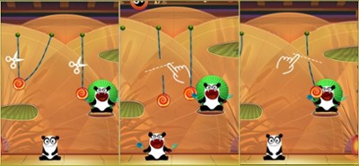 Feed the Panda: Rope Puzzle Image