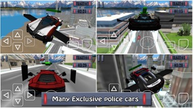 Flying Police Car - Police Chase Mafia Criminal Driver Image