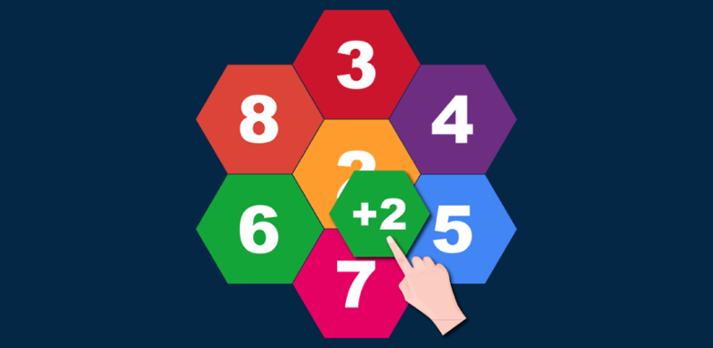 Hexagons: Drag and Merge Numbers Game Cover