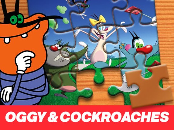 Oggy and the Cockroaches Jigsaw Puzzle Game Cover