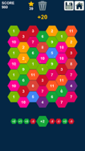 Hexagons: Drag and Merge Numbers Image