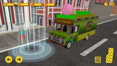 Summer Ice Cream Delivery Van Image