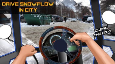 Drive Snowplow in City Image