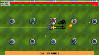 One Button Controlled - Road Defence - AccessibleGame Image